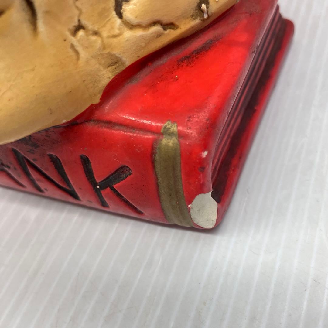 ヴィンテージ スカル 貯金箱 ドクロ 骸骨 陶器 置物 レトロ コレクション