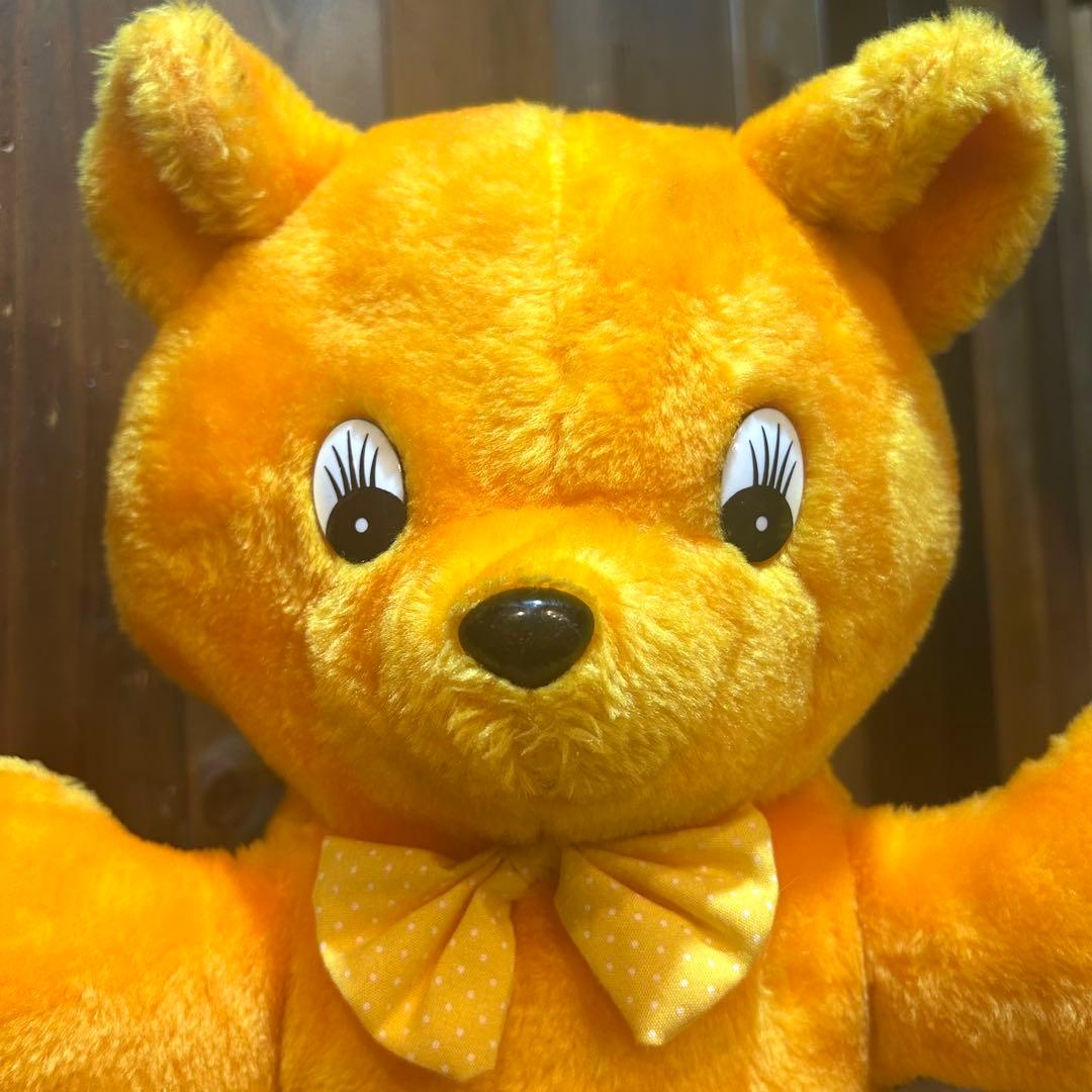Carnival Prize Orange Bear Plush / プライズ