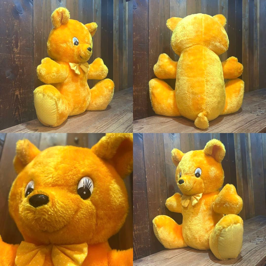 Carnival Prize Orange Bear Plush / プライズ