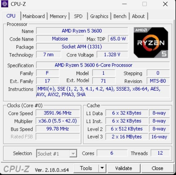 Ryzen5 3600+メモリ16G+RX590+SSD256Gb+B550M
