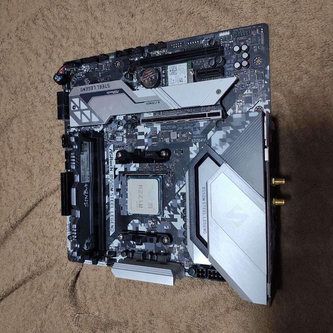 Ryzen5 3600+メモリ16G+RX590+SSD256Gb+B550M