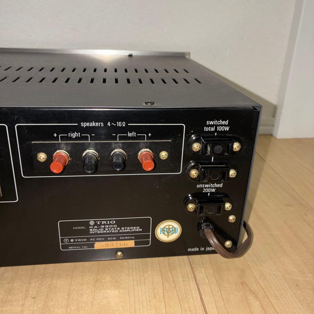 動作良好！！trio 　プリメインアンプ　KA-3300 名機です