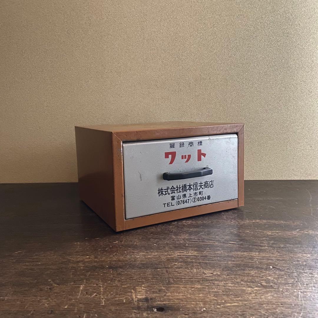 昭和レトロ　薬箱　置き薬　スチールケース　薬入れ