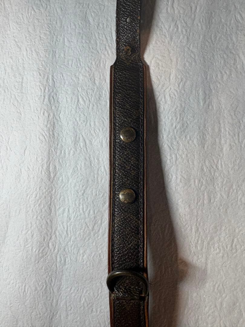LOUIS VUITTON モノグラム ダークブラウン首輪 約45cm