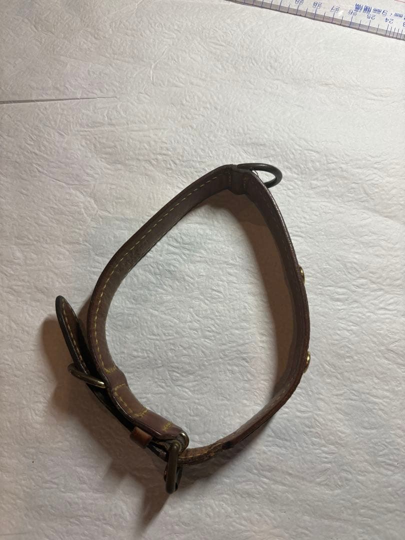 LOUIS VUITTON モノグラム ダークブラウン首輪 約45cm