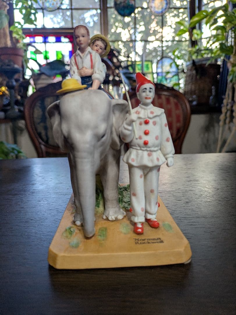 ロックウェル Circus With Elephant サーカス 少年と象