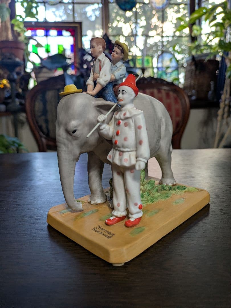 ロックウェル Circus With Elephant サーカス 少年と象