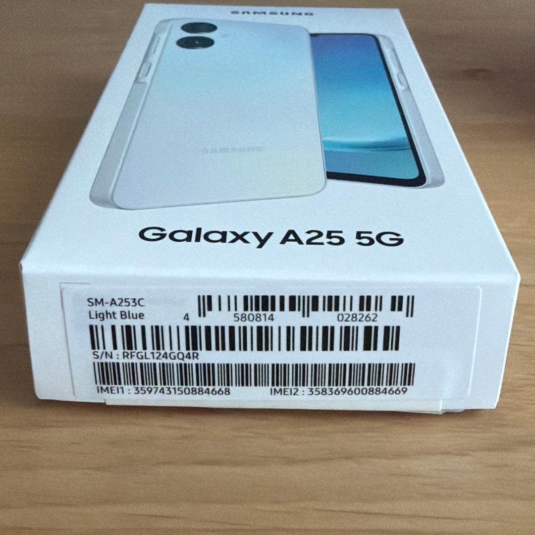 スマートフォン本体 SAMSUNG Galaxy A25 5G Light Blue