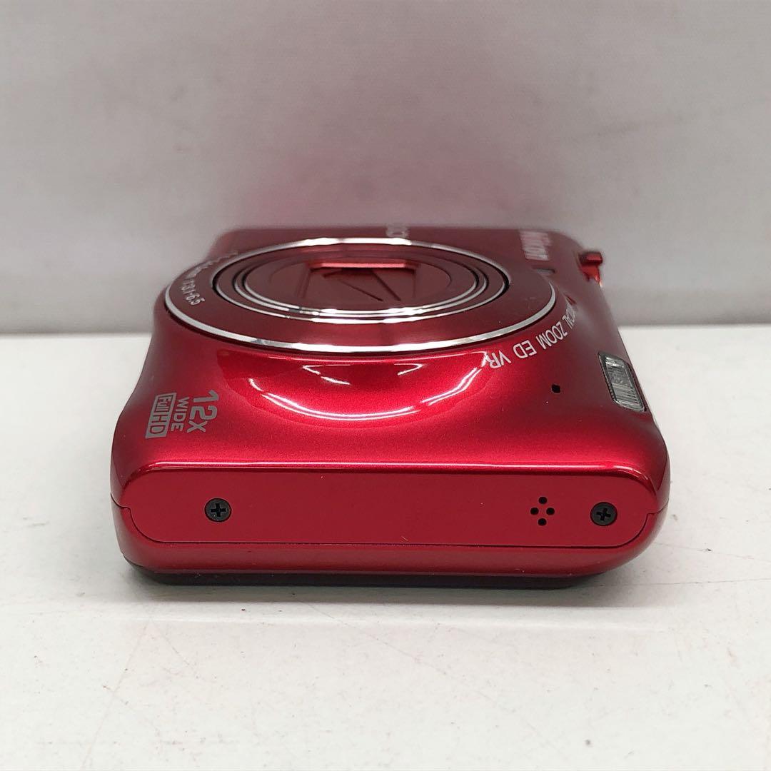 3AM9 Nikon COOLPIX S6400 レッド 動作良好 12倍ズーム