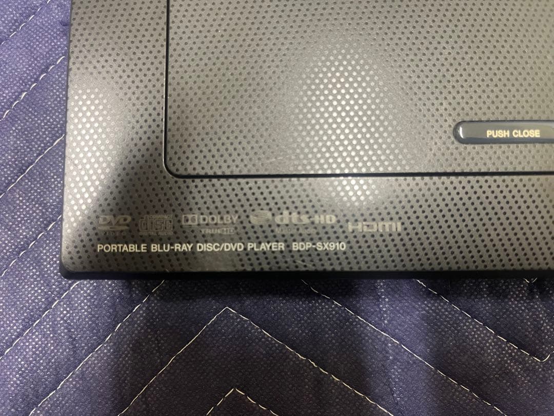 【完動品】SONY ポータブルブルーレイ/DVDプレーヤーBDP-SX910
