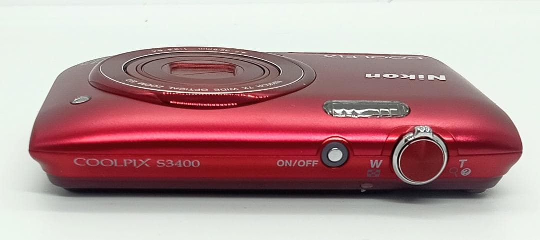 デジタルカメラ Nikon COOLPIX S3400 Red 20.1MP 7x Zoom