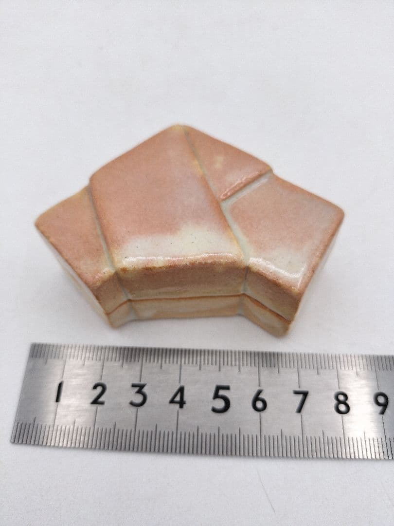 c982 香合 萩 結文 12代田原陶兵衛 木箱 茶道具 古物