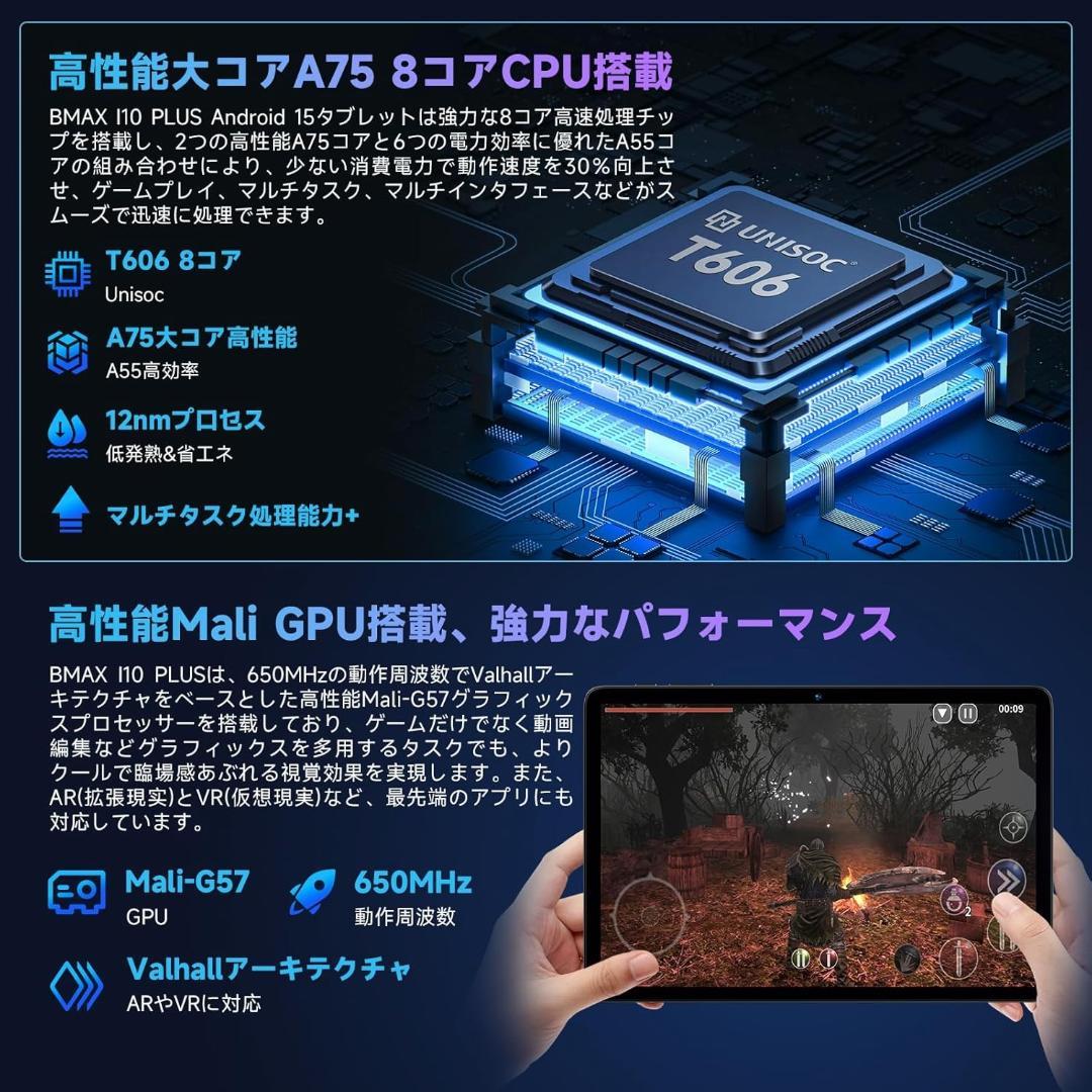 ✨液晶画面美品✨10インチタブレット✨BMAX♡I10 Plus RAM12GB