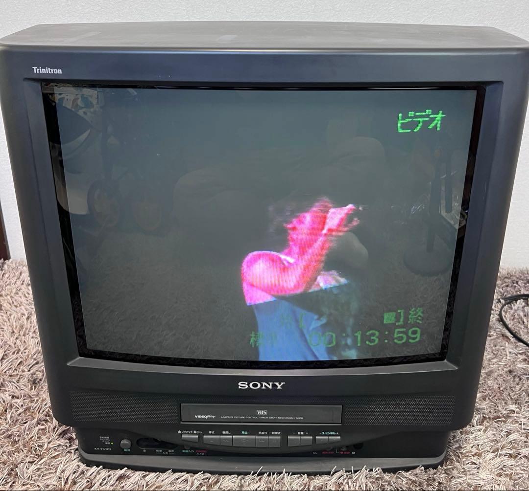 [送料無料　希少]SONY KV-21VH15トリニトロン ブラウン管テレビデオ