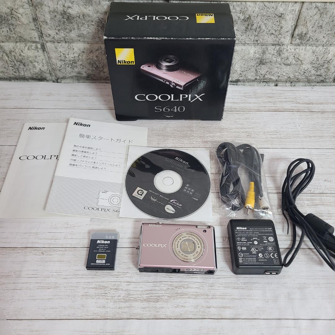 極美品★名機 Nikon COOLPIX S640 ピンク 元箱付き♪
