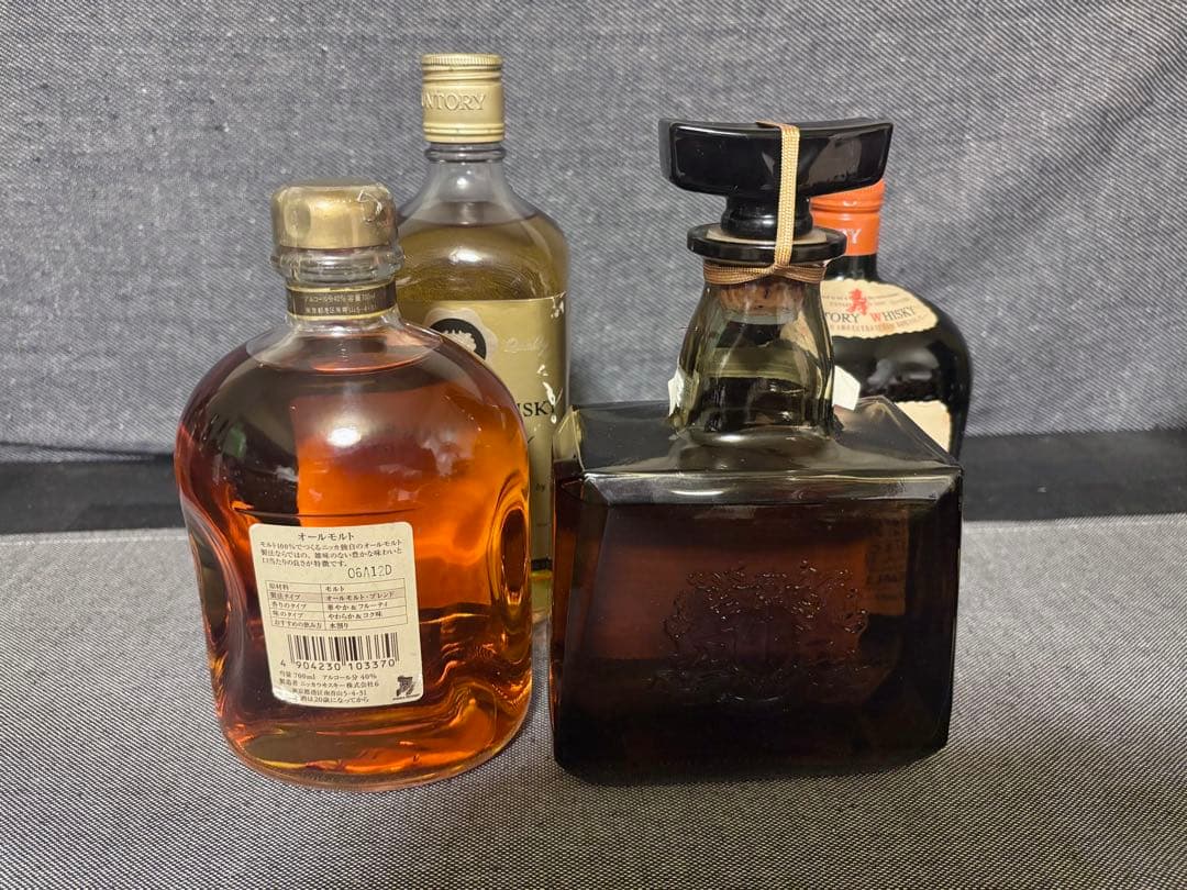 ニッカ オールモルト　サントリーローヤルなど　ウイスキー古酒　4本セット　未開封