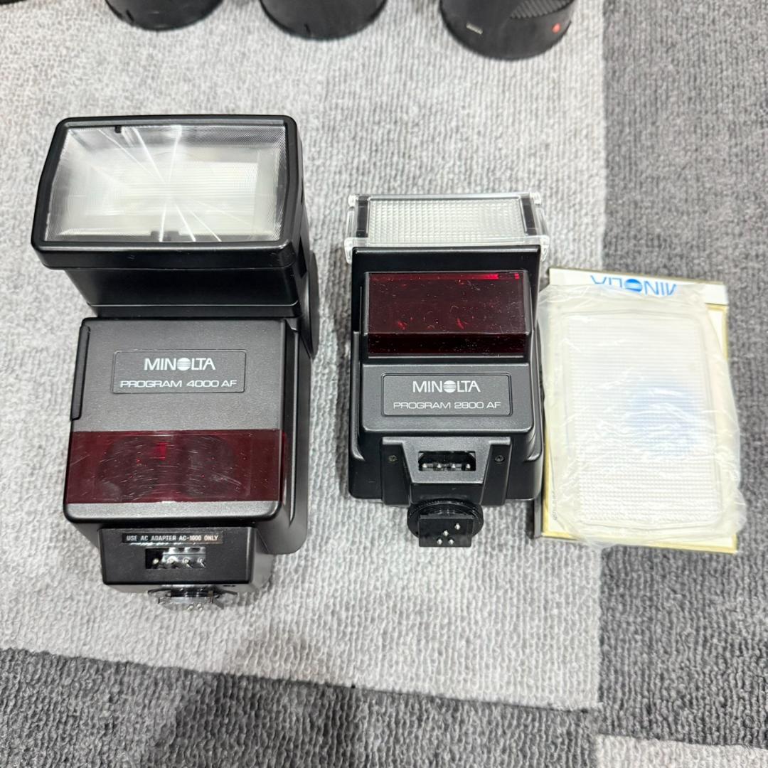 MINOLTA α-7700i α-7000 レンズ フィルター ストロボ付き