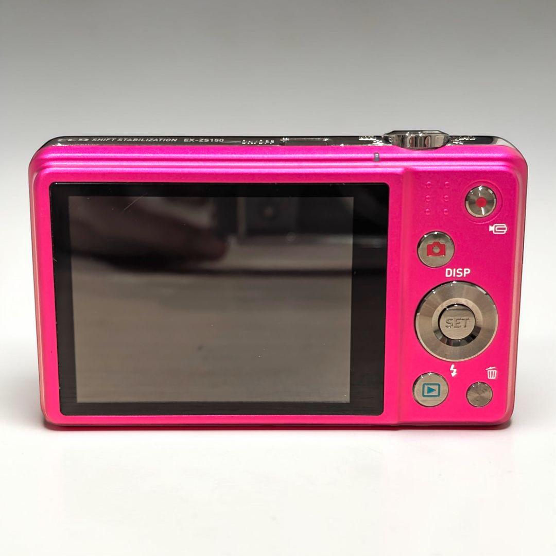 美品 動作確認済 CASIO EX-ZS150 デジカメ ピンク 充電器