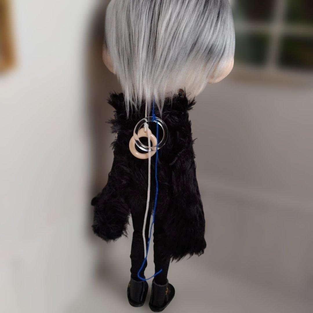作家様　カスタムアイシードール　銀髪　ピアス　男の子
