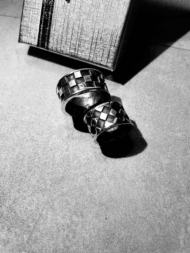 ハンドメイド 指輪  シルバーリング ペアリング　シルバーアクセサリー 銀