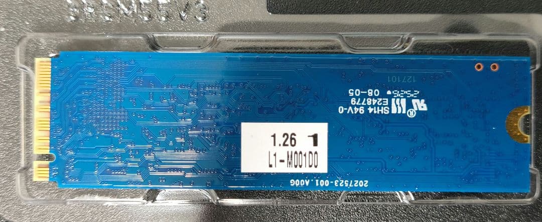 内蔵型SSD Kingston M.2 2280 PCIe Gen3x4 SSD 128GB