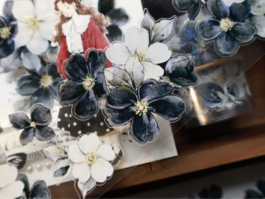 ⭐️SALE⭐️壹洱原创《黑白叙语》海外マスキングテープ マステ 【2808】