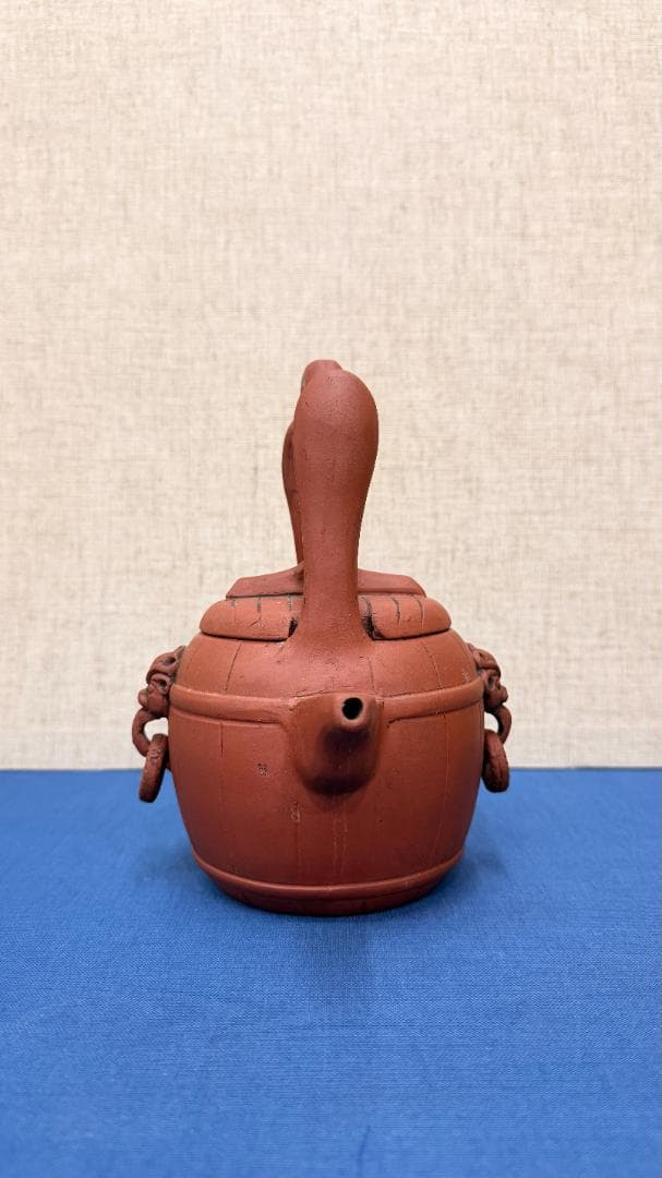 在銘獅子面環装 古紫砂提梁壺（ていりょうこ） 用の美際立つ一点物静かな風格と土味