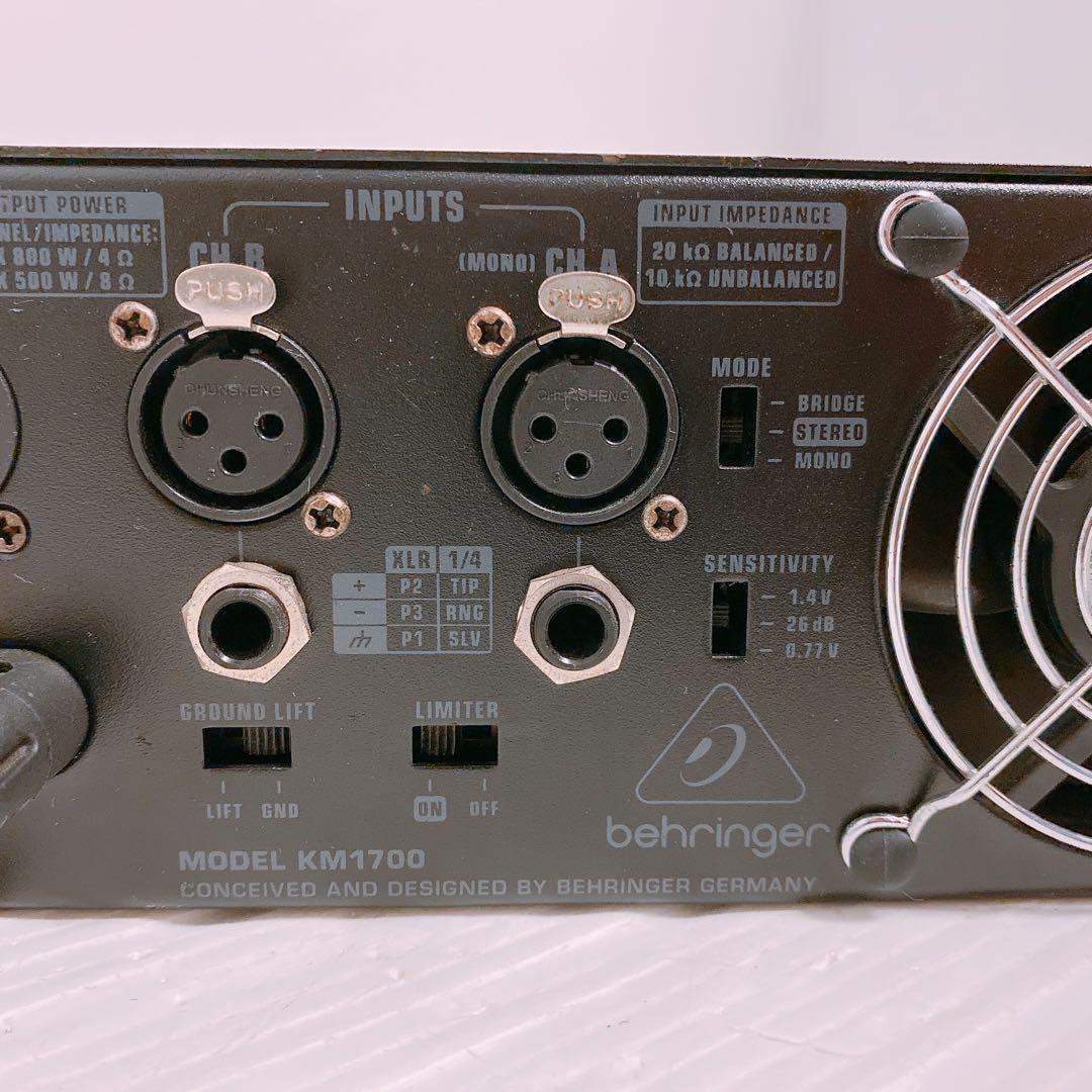 Behringer km1700 パワーアンプ