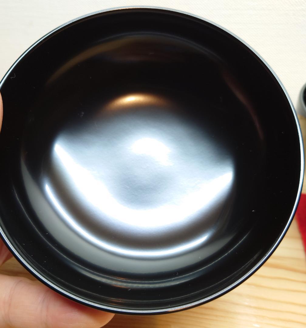送料込【逢絢亭】茶道具 懐石道具 吸物椀 蘭蒔絵 木質 合成漆塗 ９客 紙箱入り