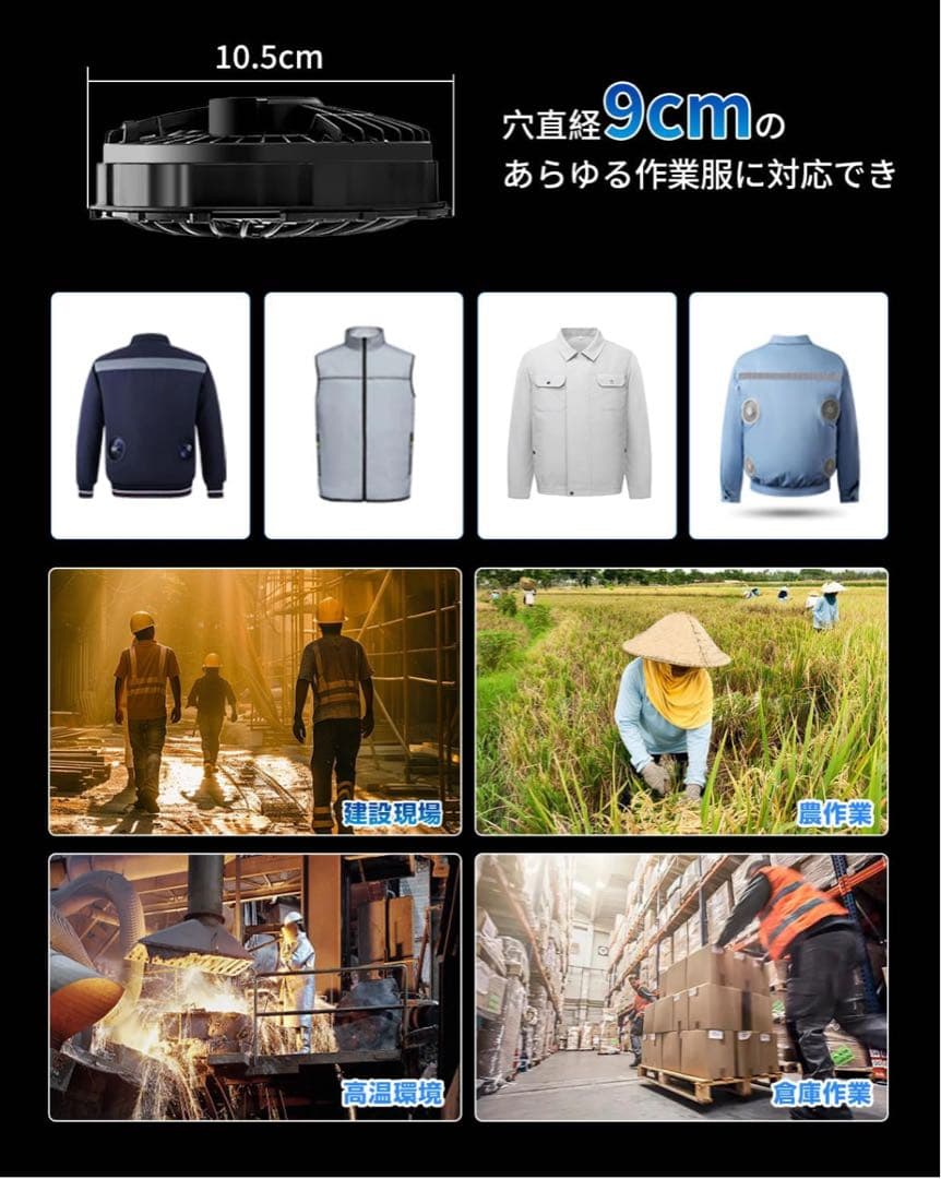 空調服ファンバッテリー　未使用　15V