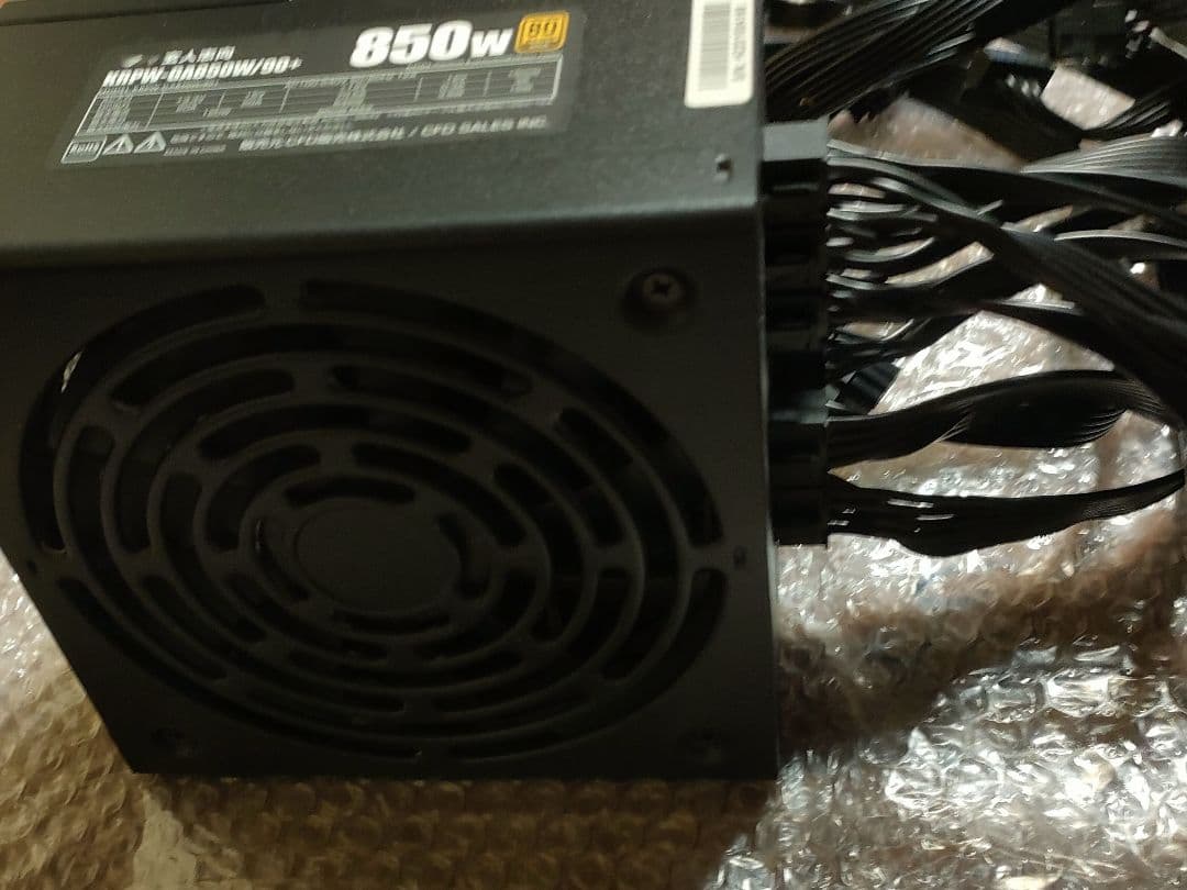 玄人志向PC電源ATX850W WKRPW-GA850W/90+電源ユニット