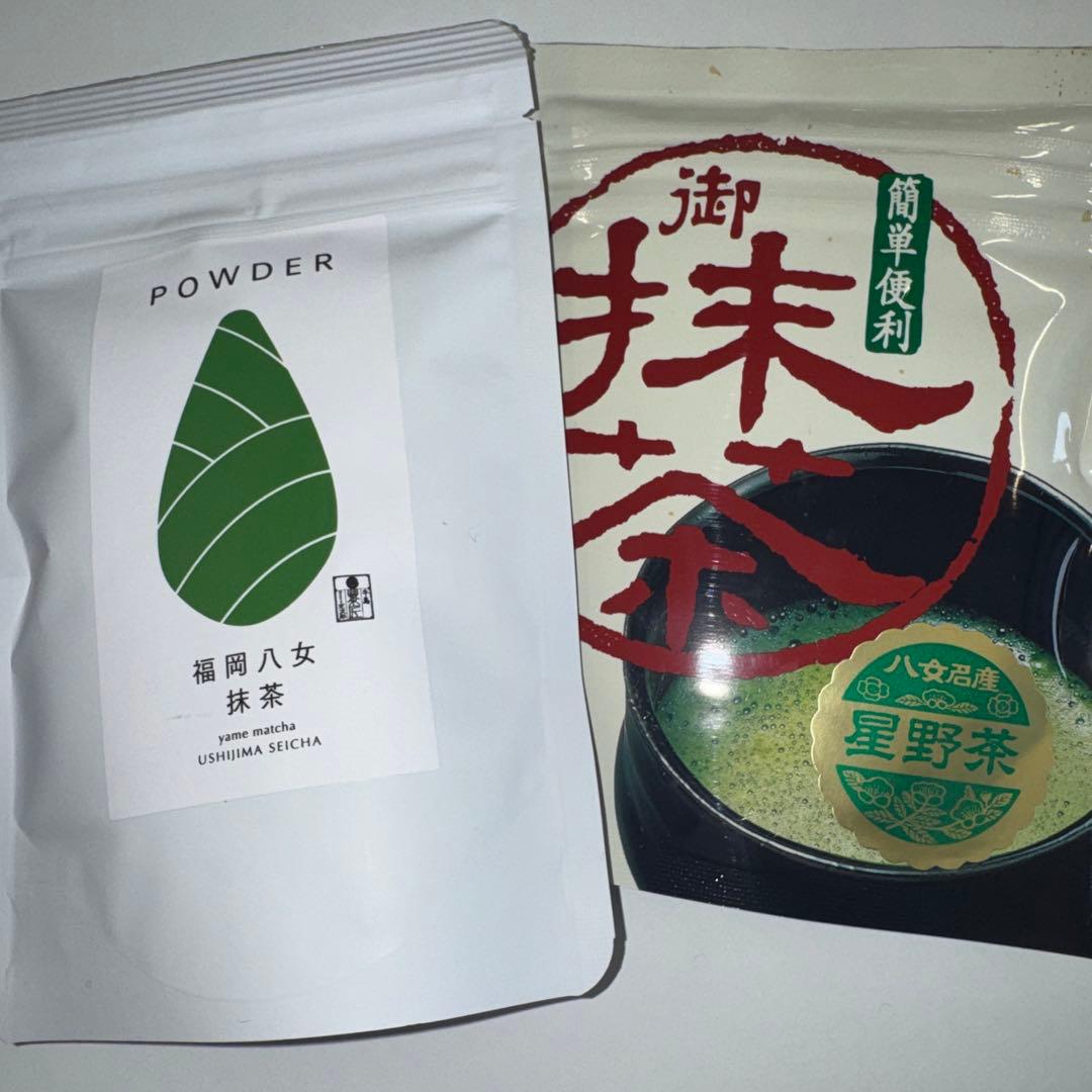 JAPAN GREEN TEA 星野　抹茶 抹茶缶×6,抹茶パック×2セット