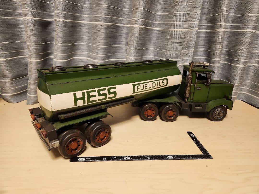 ブリキ　HESS　タンクローリー　トレーラー