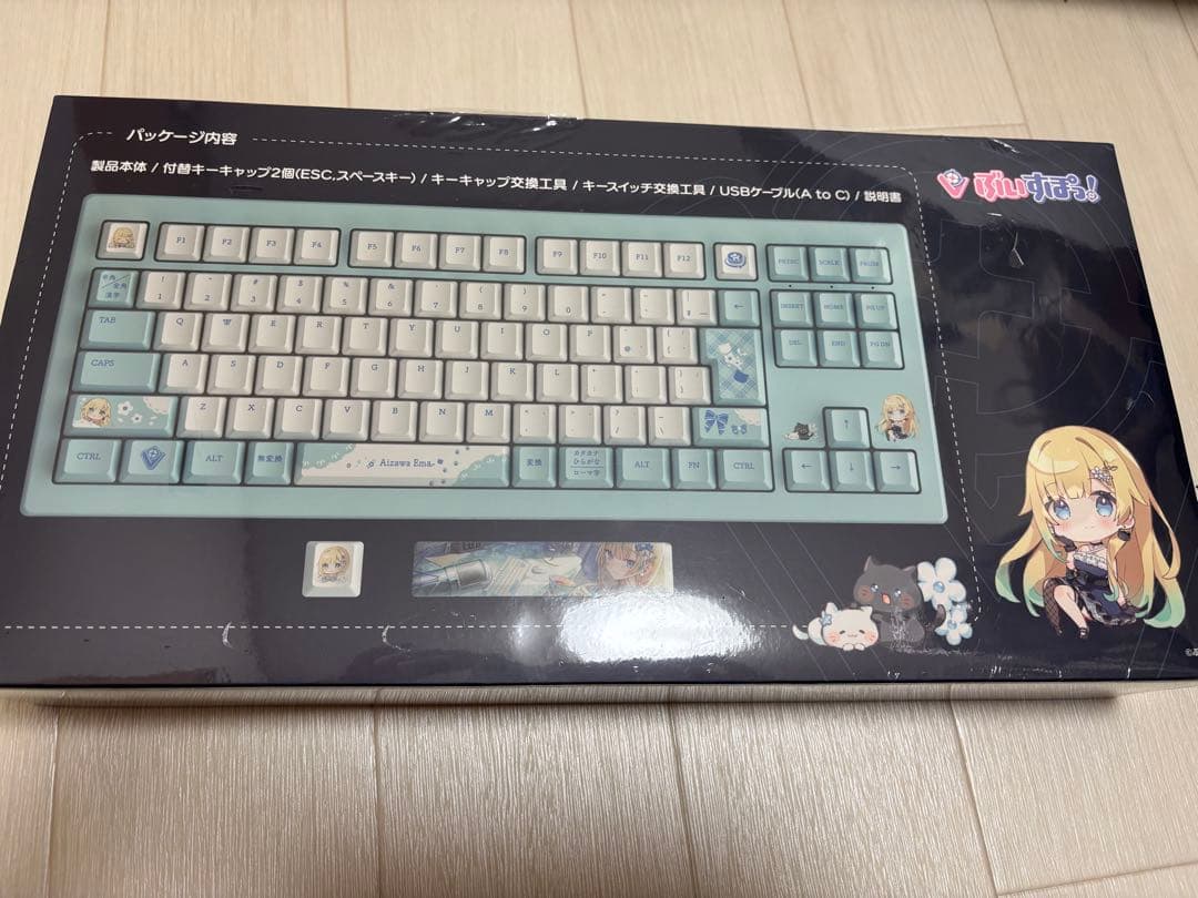 藍沢エマ　VSPO! GEAR 限定版 ゲーミングキーボード