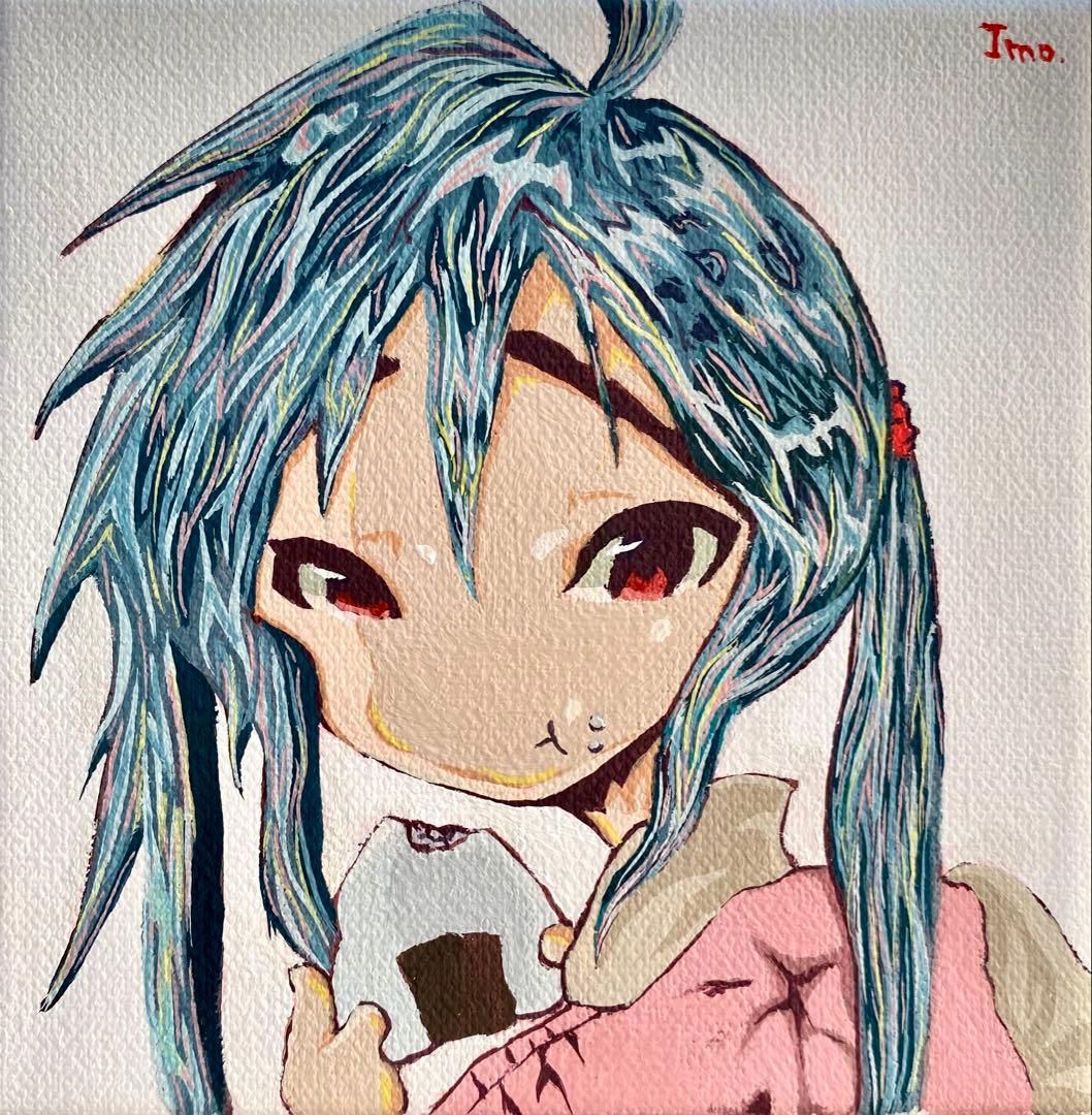 アクリル絵の具☆女の子のイラスト