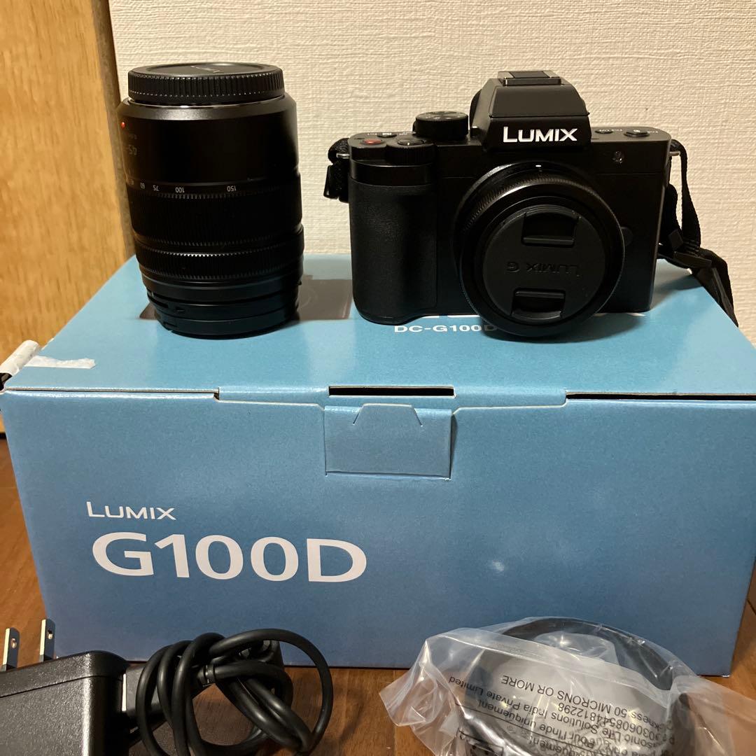 【ほぼ未使用】Panasonic LUMIX DC-G100DW ダブルレンズ
