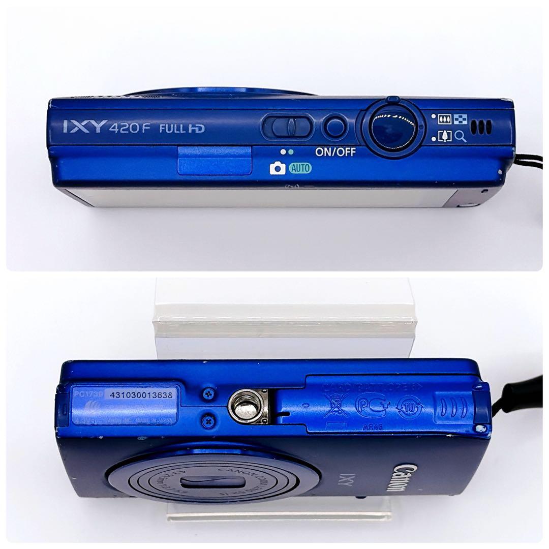 【極希少/Wi-Fi！】Canon IXY 420F ブルー純正充電器・説明書付