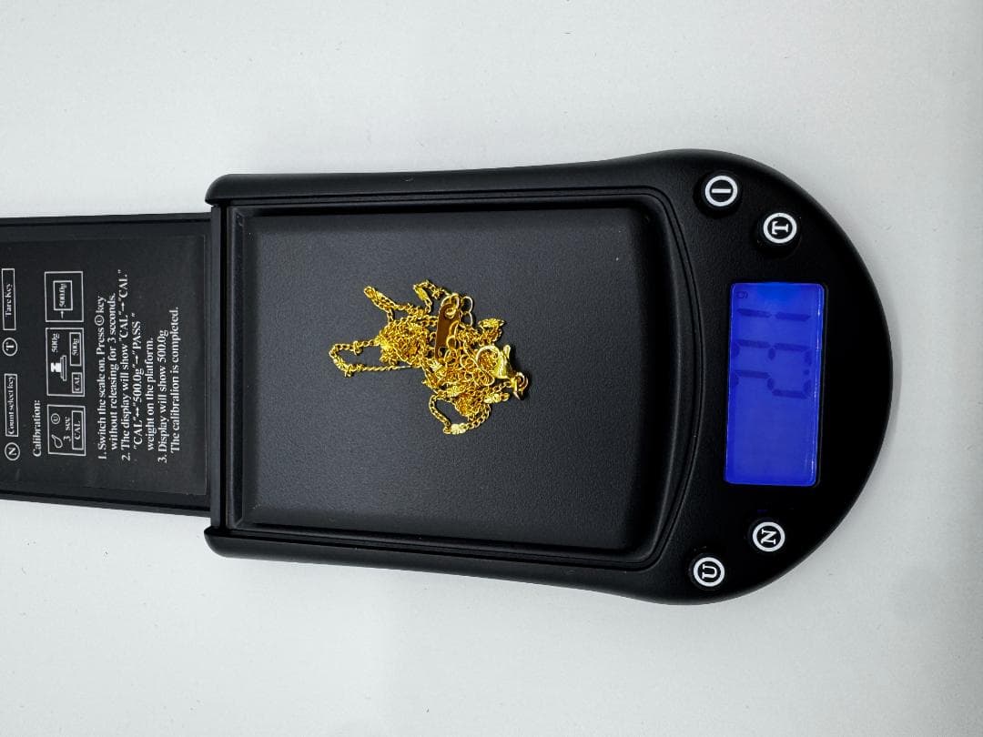 日本製Ҡ18ゴールドチェーンネックレス2.31g