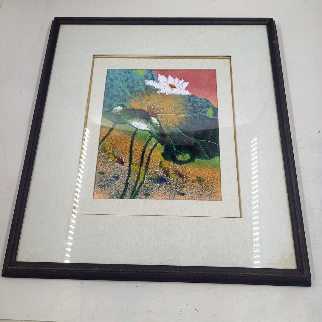 陶板画　　蓮の花