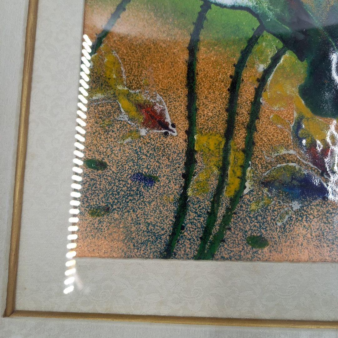 陶板画　　蓮の花