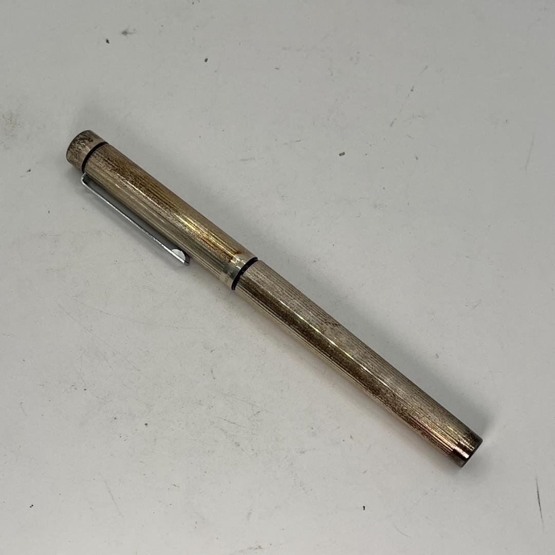 d*3様 【中古】SHEAFFER シェーファー シルバー万年筆 14K