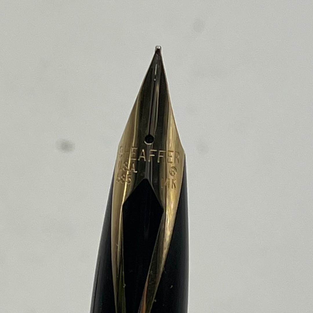 d*3様 【中古】SHEAFFER シェーファー シルバー万年筆 14K