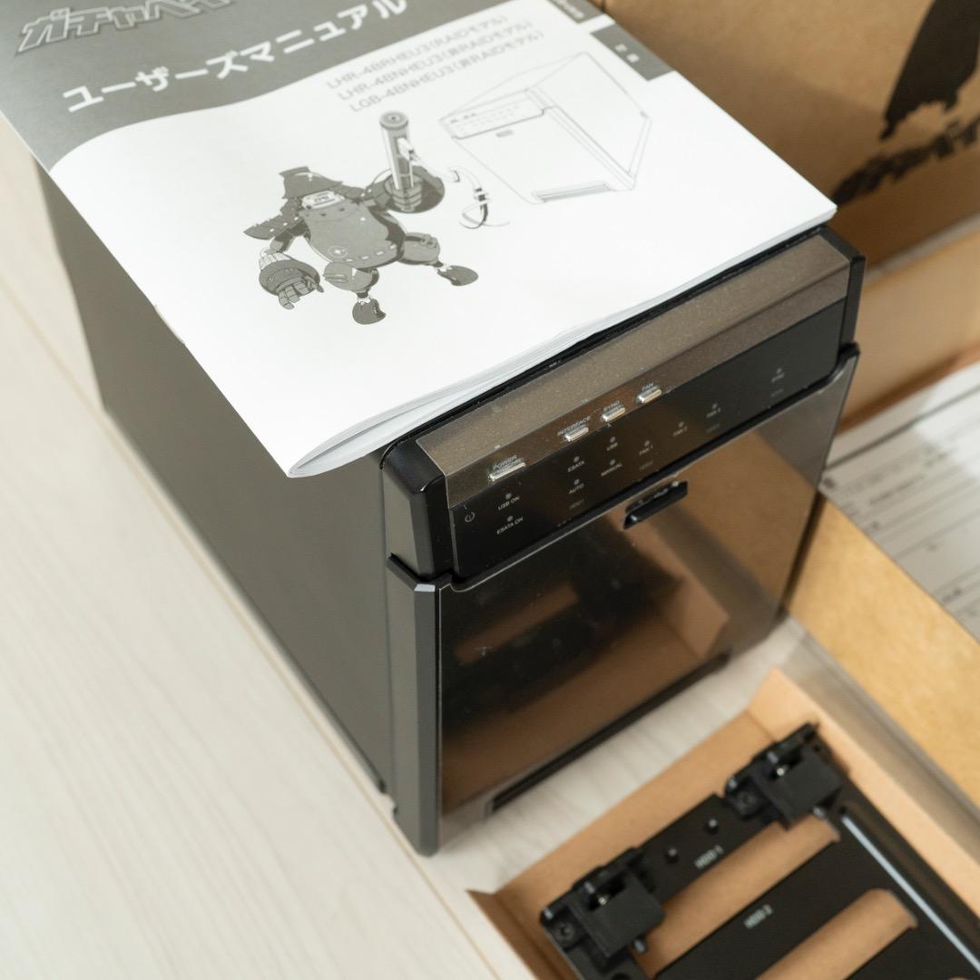 ガチャベイ LHR-4BNHEU3 4BAYハードディスクケース ロジテック