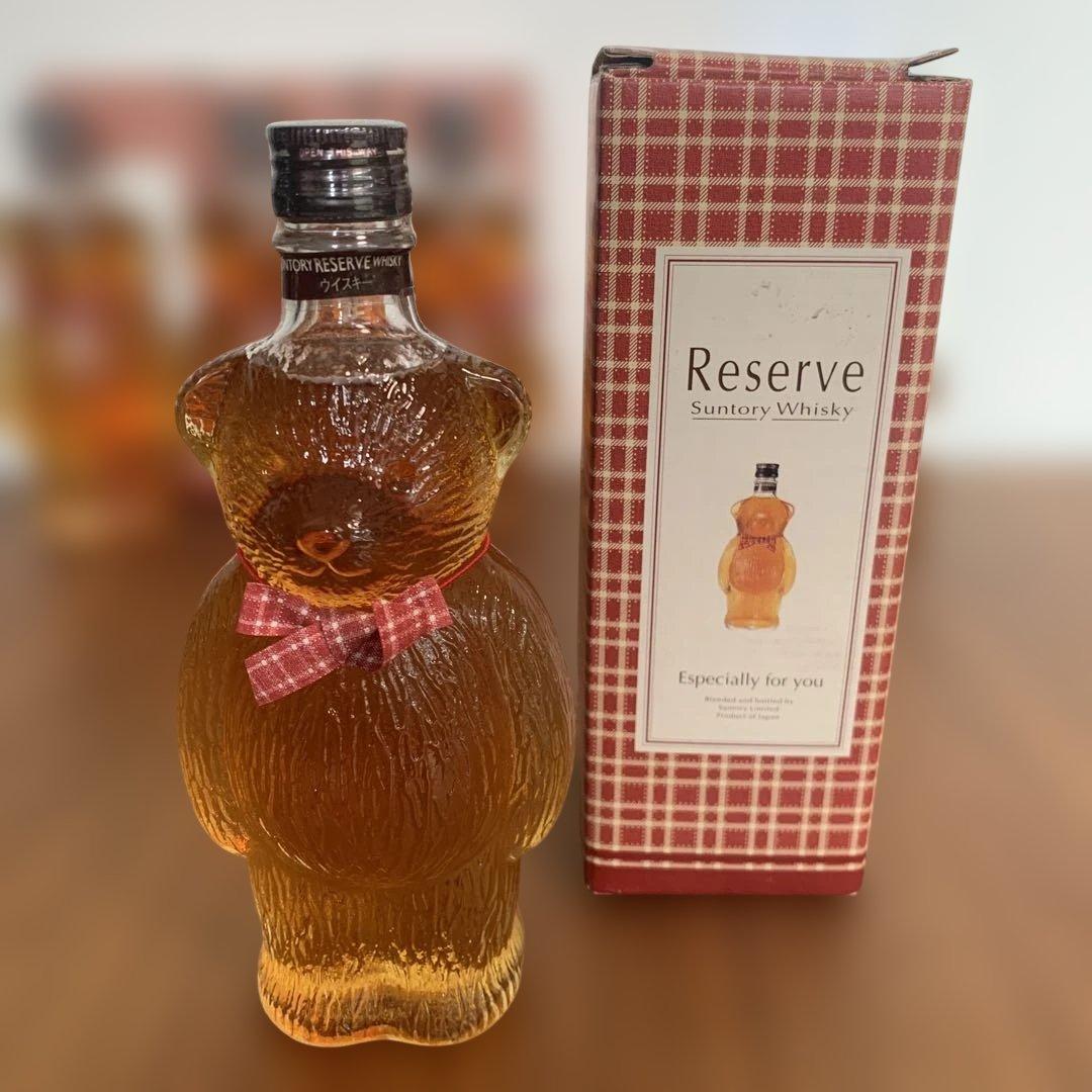 Suntory RESERVE ウイスキー クマ型 ボトル5個セット