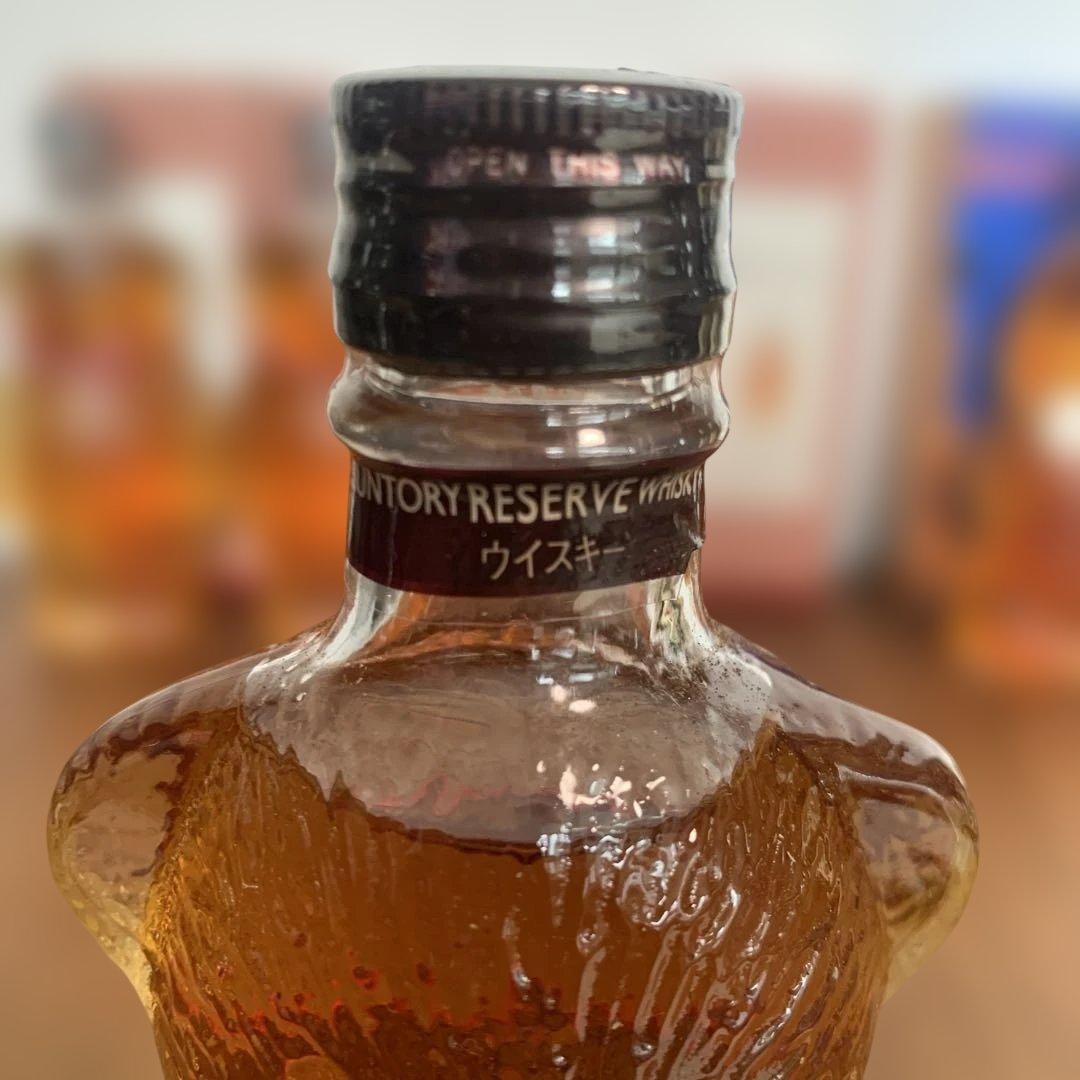 Suntory RESERVE ウイスキー クマ型 ボトル5個セット