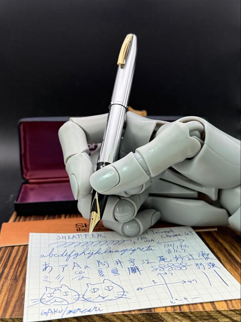 SHEAFFER 万年筆 506XG トライアンフ ブライトクロームGT 14K