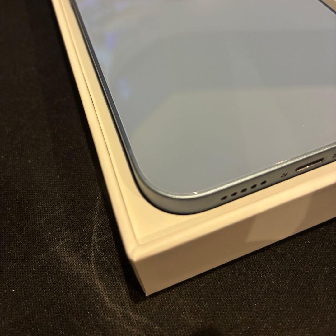 Apple iPhone 14 青色 本体 充電ケーブル付き