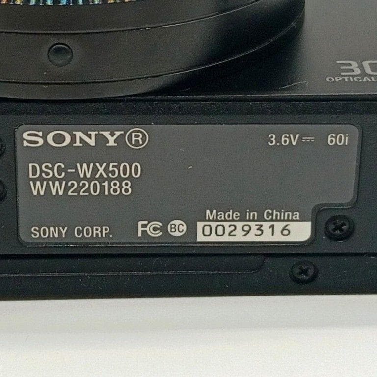 SONY DSC-WX500 cybershot 動作確認済み ソニー