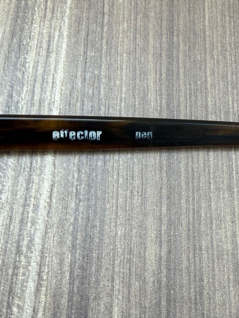 【日本製】EFFECTOR（エフェクター） peg べっ甲調 度入り ケースなし