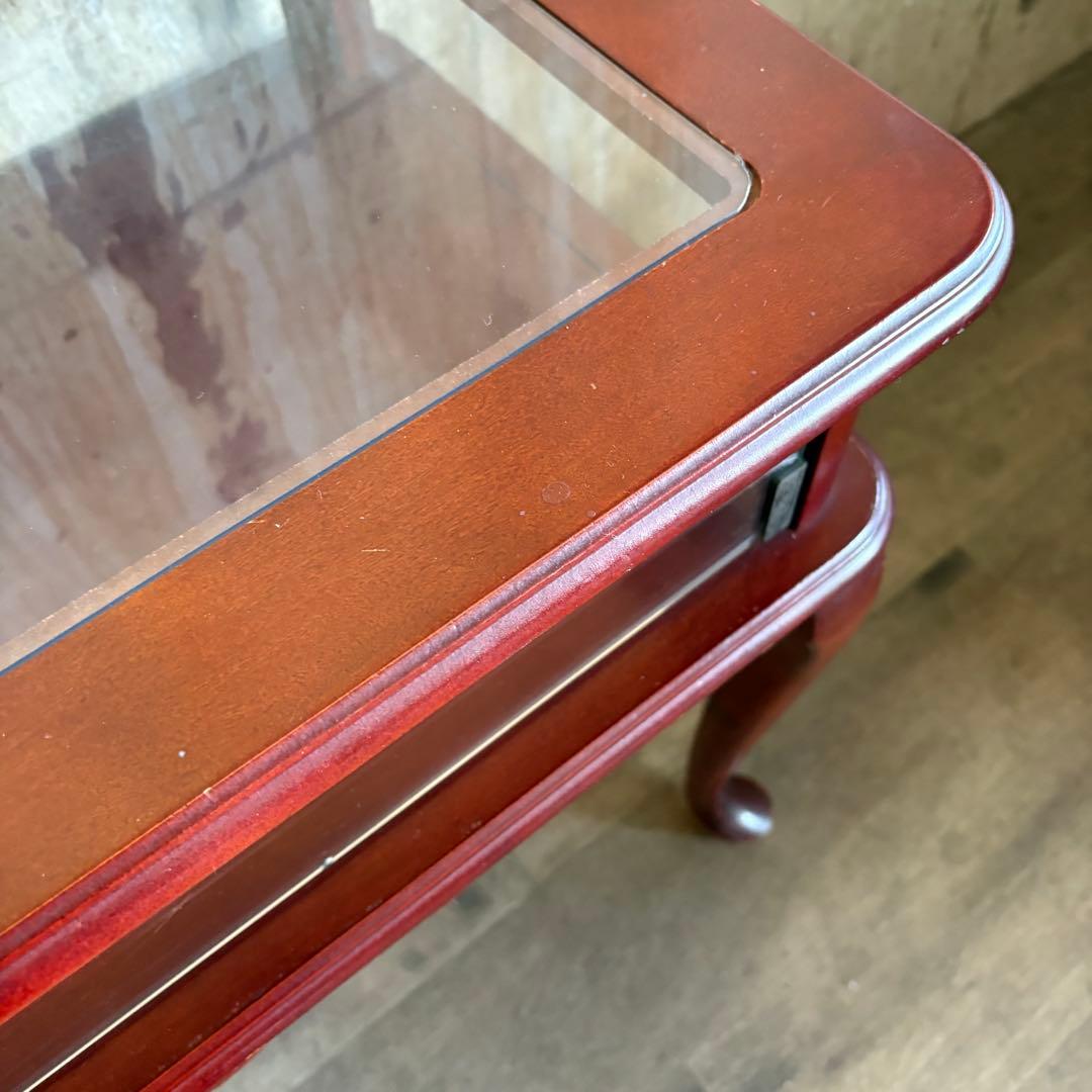 猫脚クラシック　ジュエリーキャビネット　ディスプレイケース　サイドテーブル